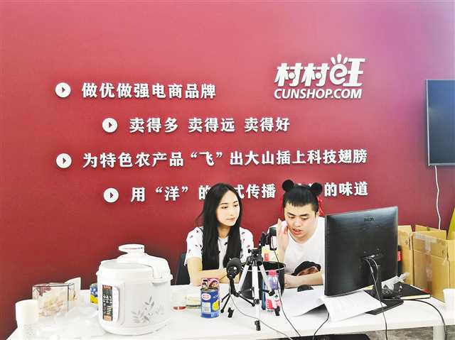 市级农村电商平台试水直播带货 为区县搭桥